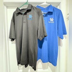 University of Kentucky Cutter & Buck Black and Blue Men's Polo Shirt Bundle